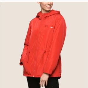 NWOT Armani Exchange Women's Red Utility Parka Jacket Size M Style 8NYK20